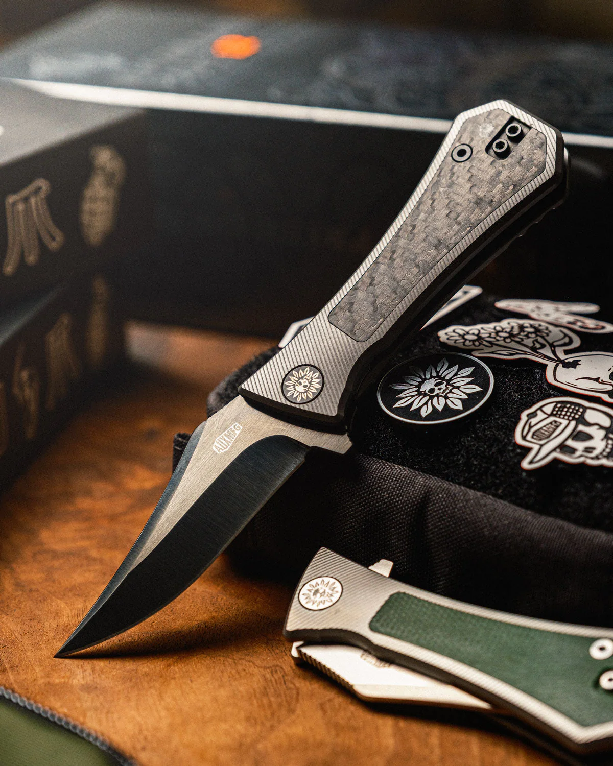 Pocket Bowie Deadhead Frame Lock Knife - Image 18