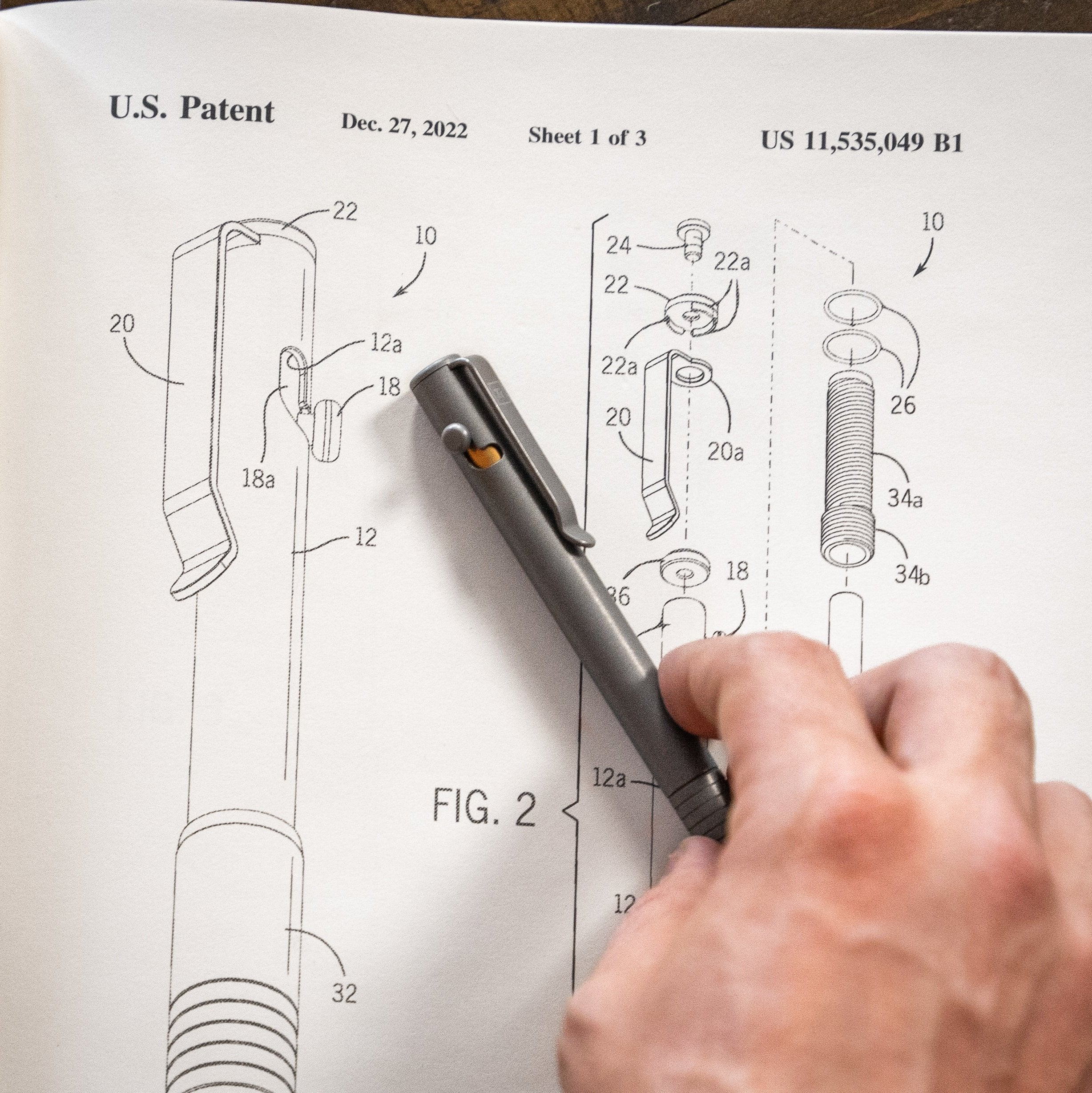 Base Line Bolt Action Titanium Pen - Image 4