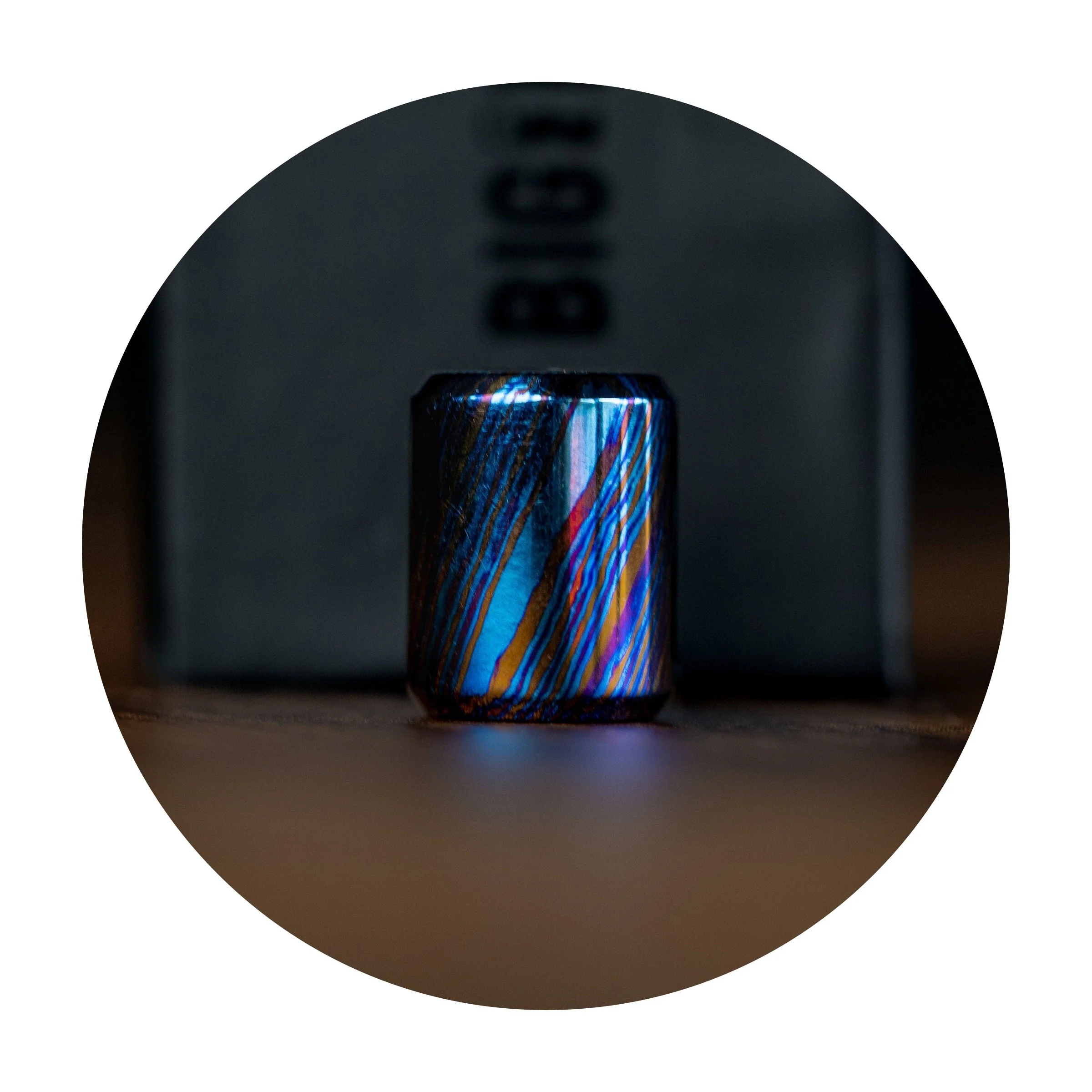 Titanium Damascus Bead
