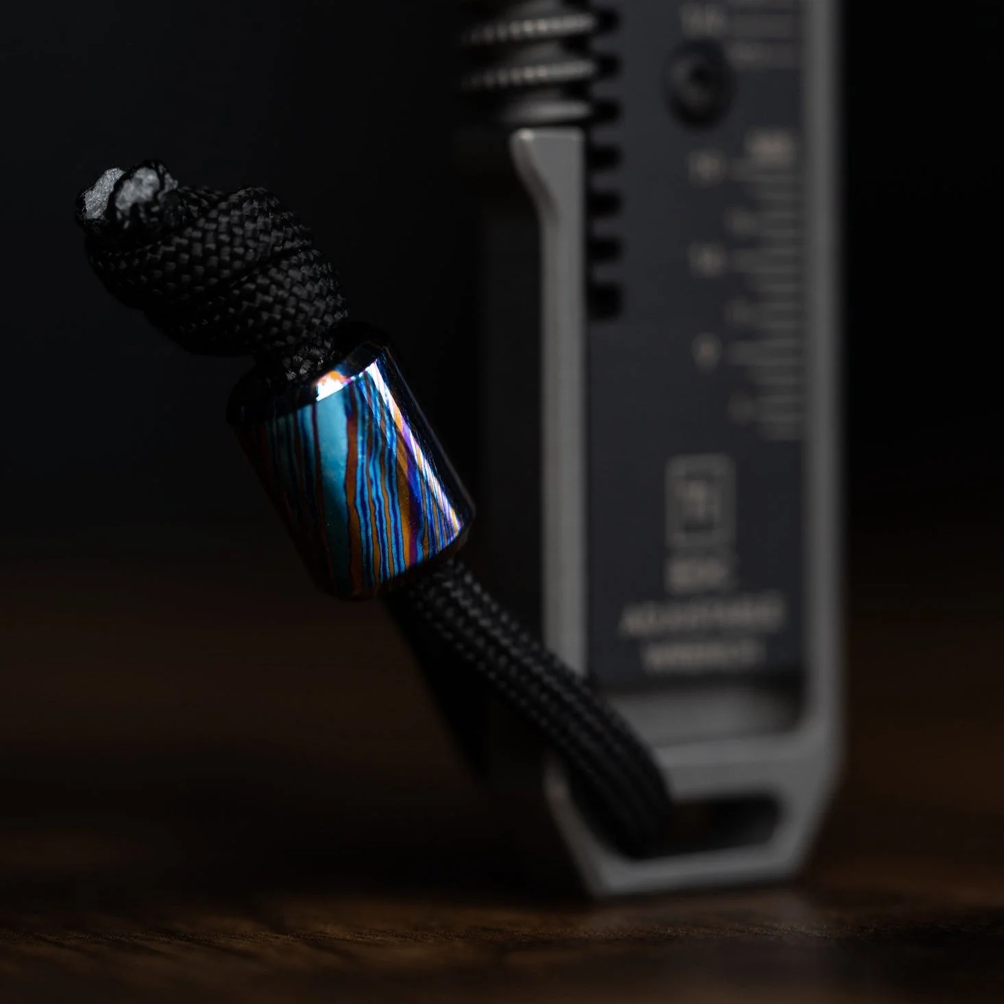 Titanium Damascus Bead - Image 3