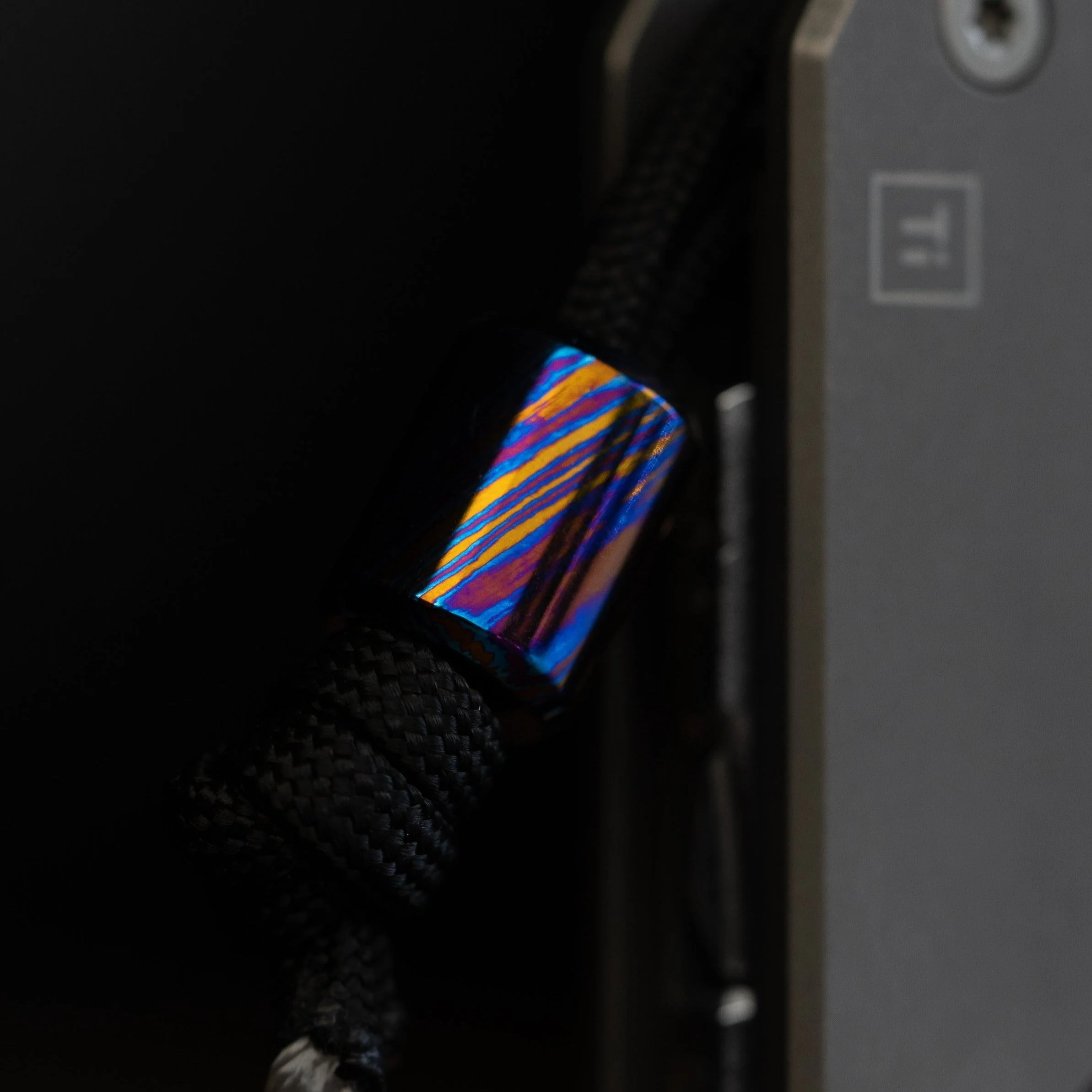 Titanium Damascus Bead - Image 4