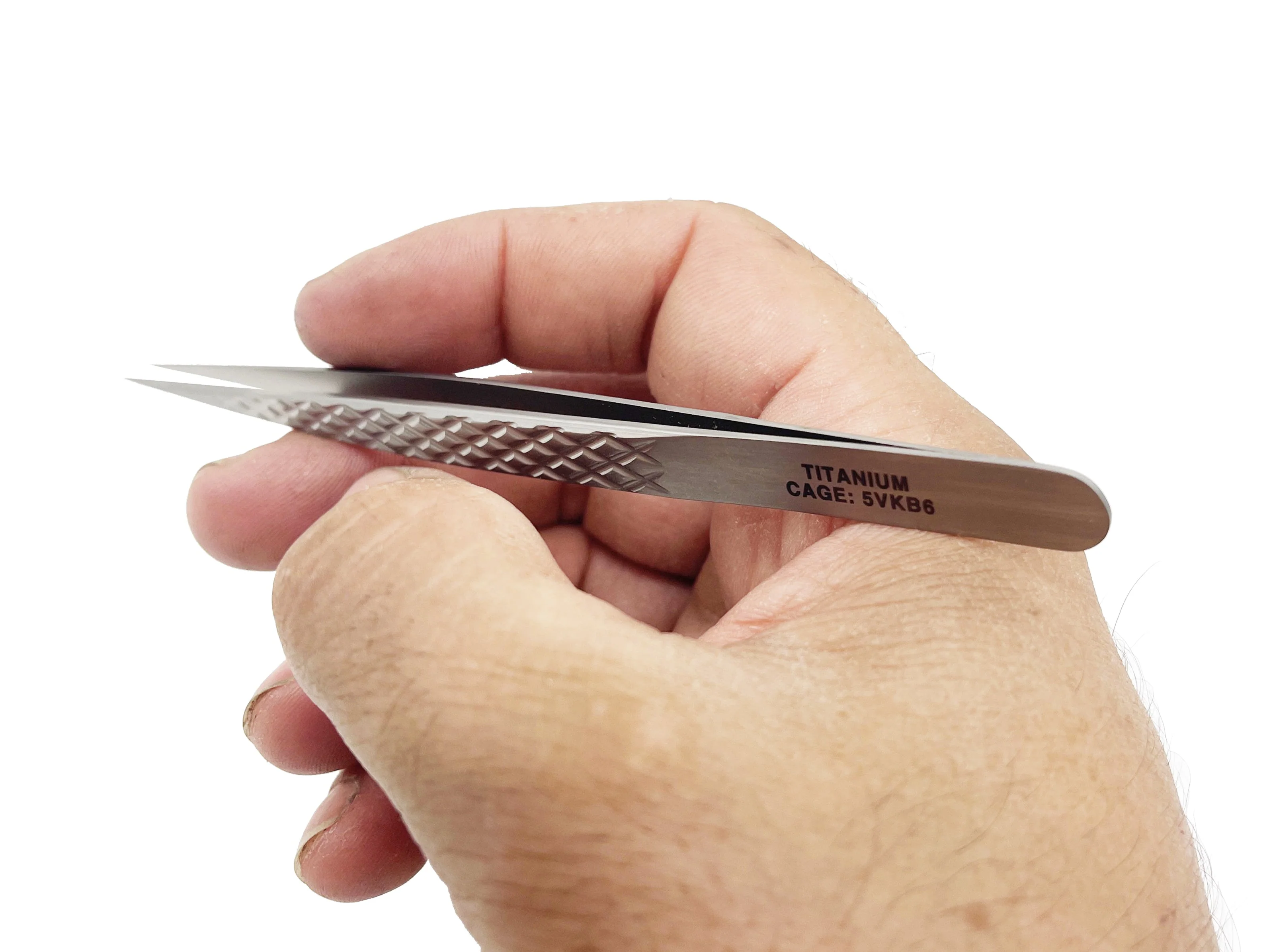 Straight Pineapple Titanium Tweezers - Image 8