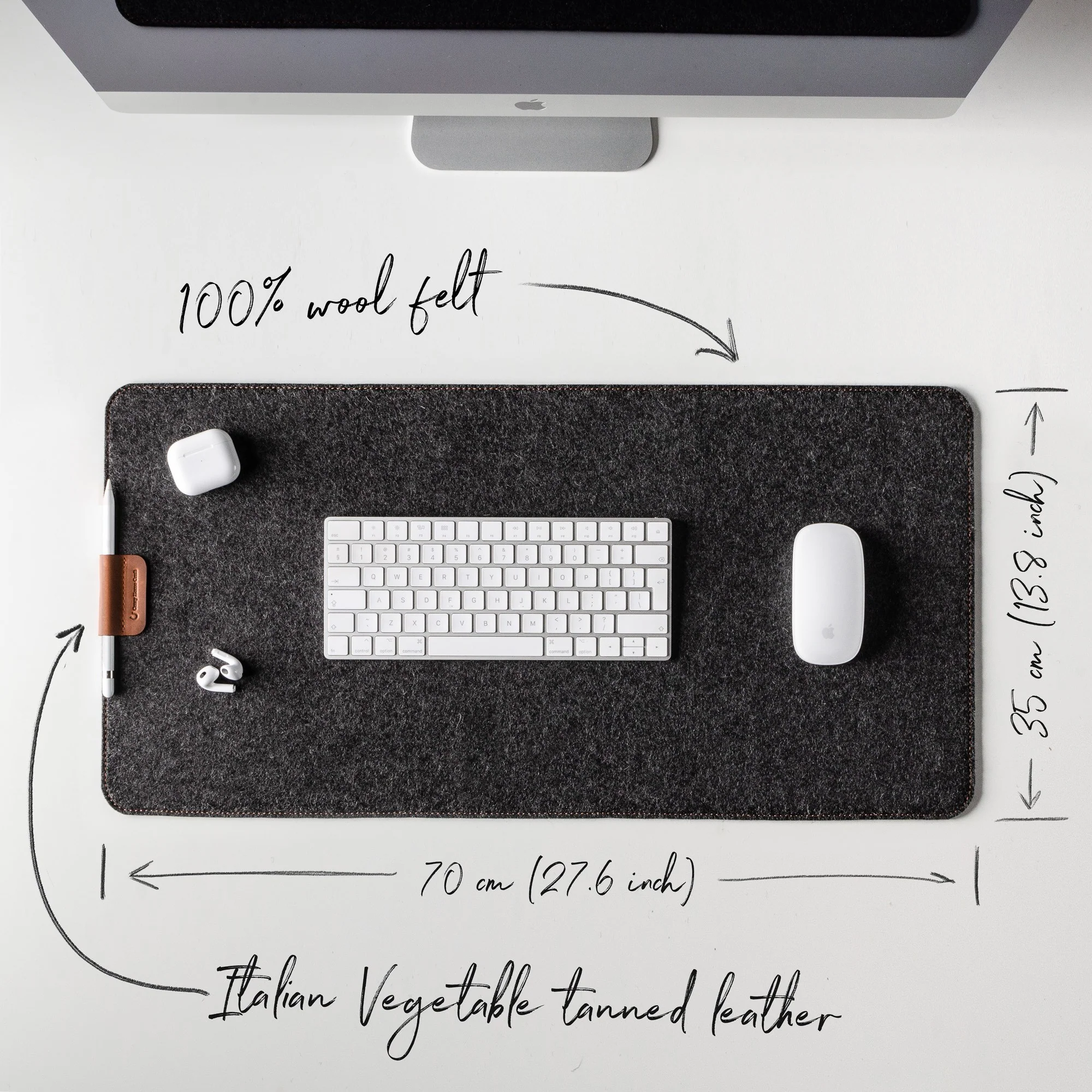 Wool Felt Desk Mat - Image 2