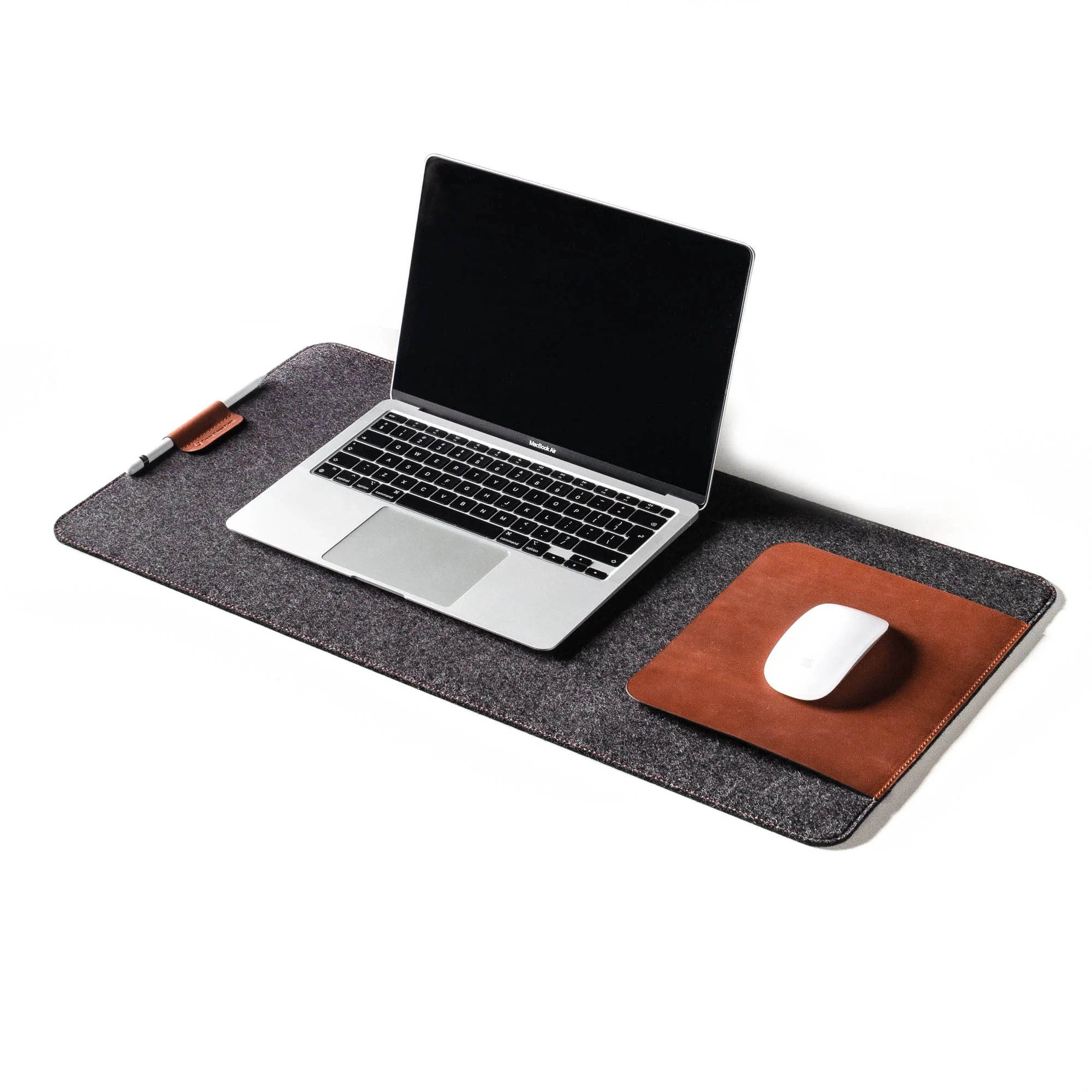 Wool Felt & Leather Desk Mat - Image 2