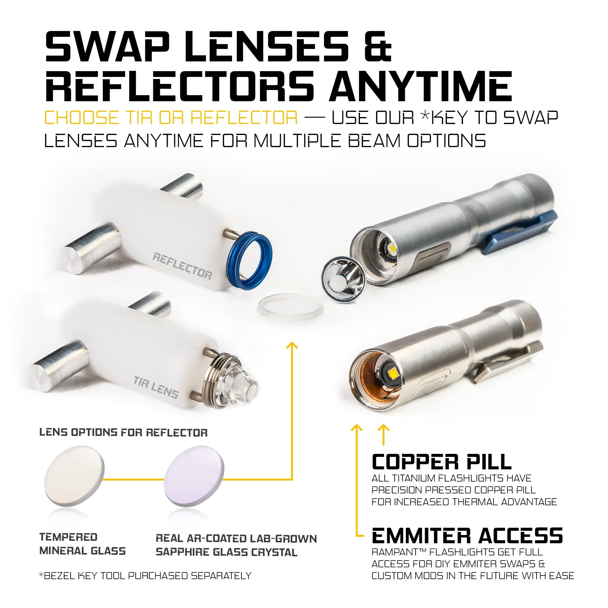 Rampant Sapphire Crystal Lens - Image 3