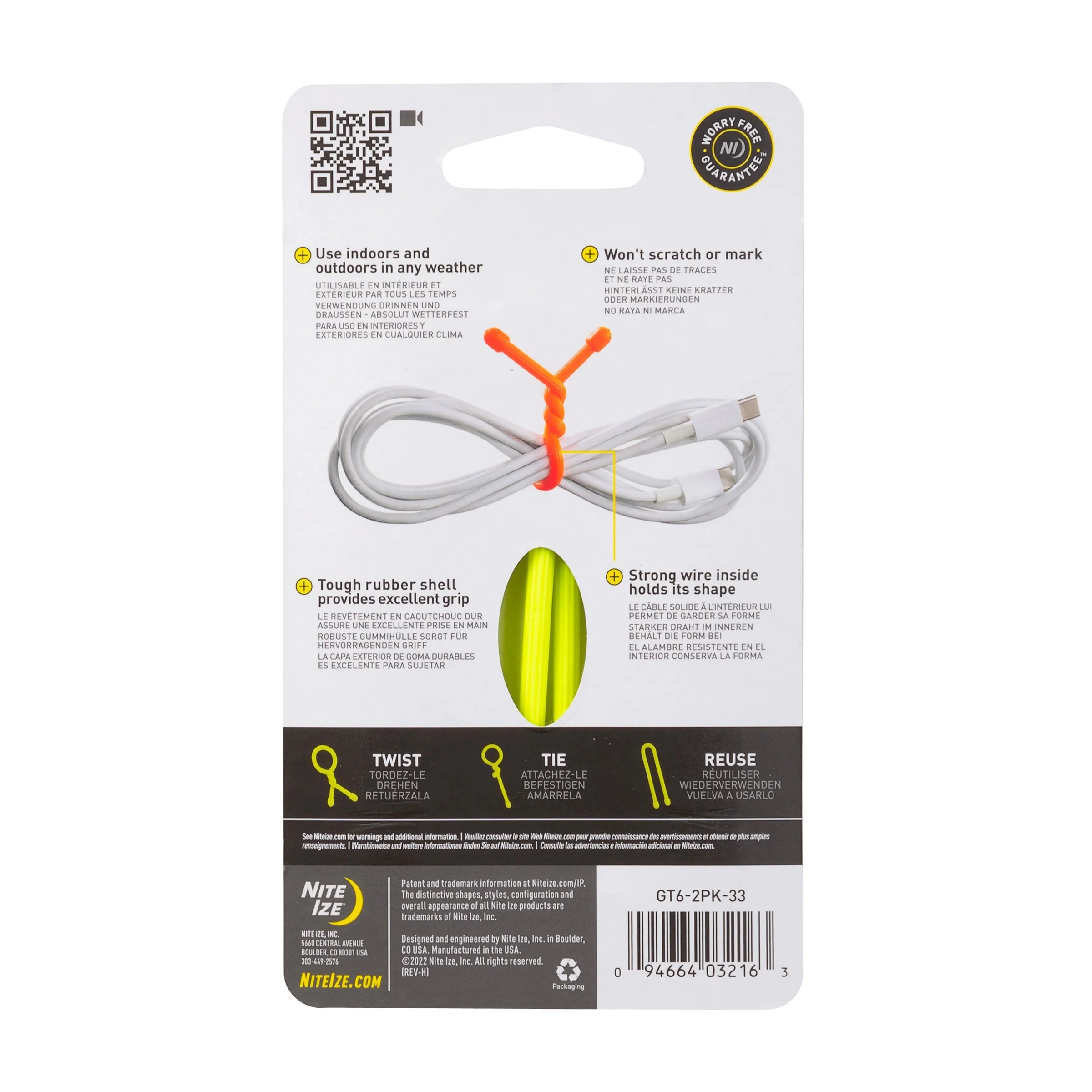 Gear Tie® Twist Tie™ 6" 2-Pack - Image 2