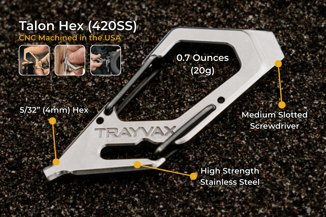 Talon Hex Carabiner Multi-Tool - Image 5